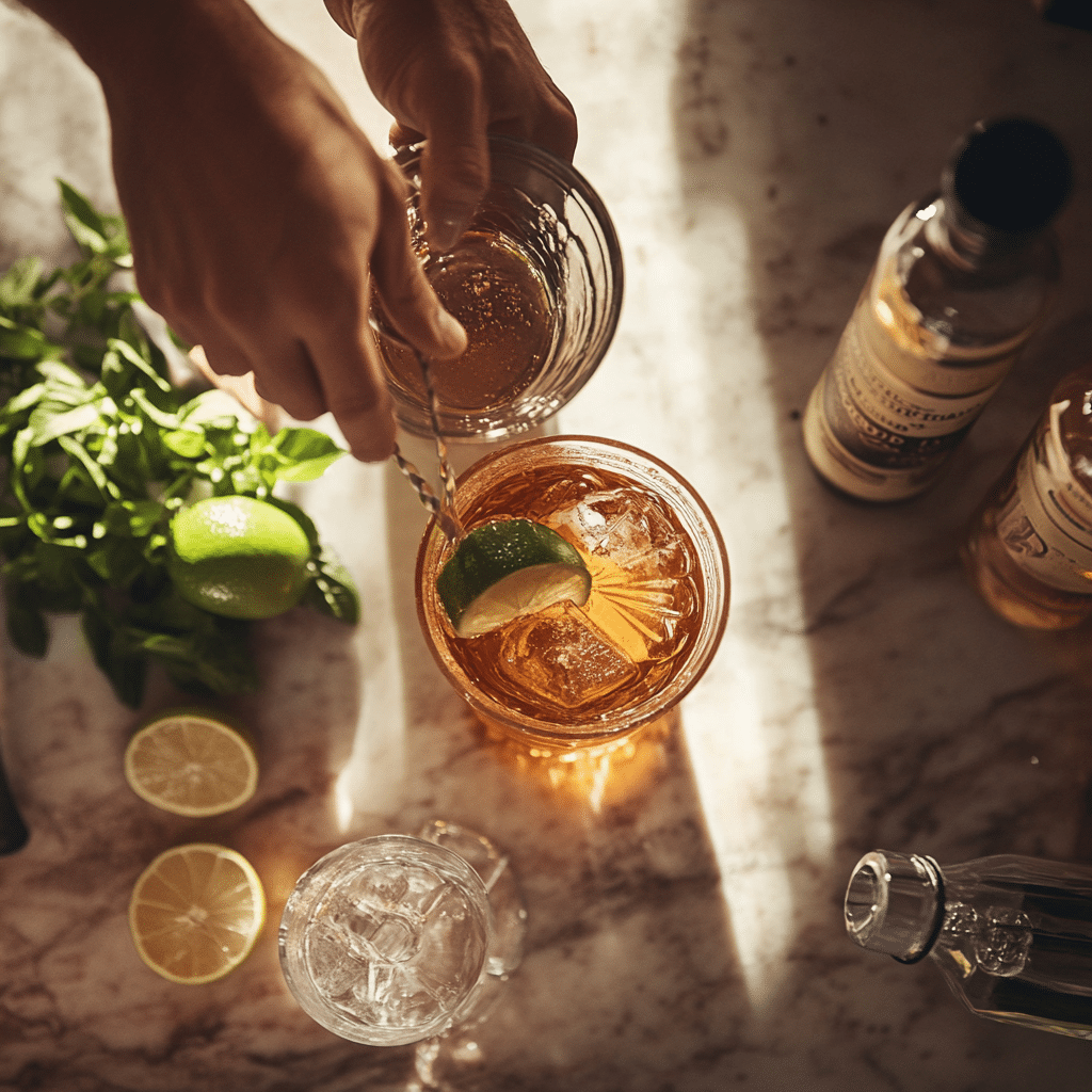 Mixing Cortisol Cocktail Steps Stirring viral cortisol cocktail ingredients