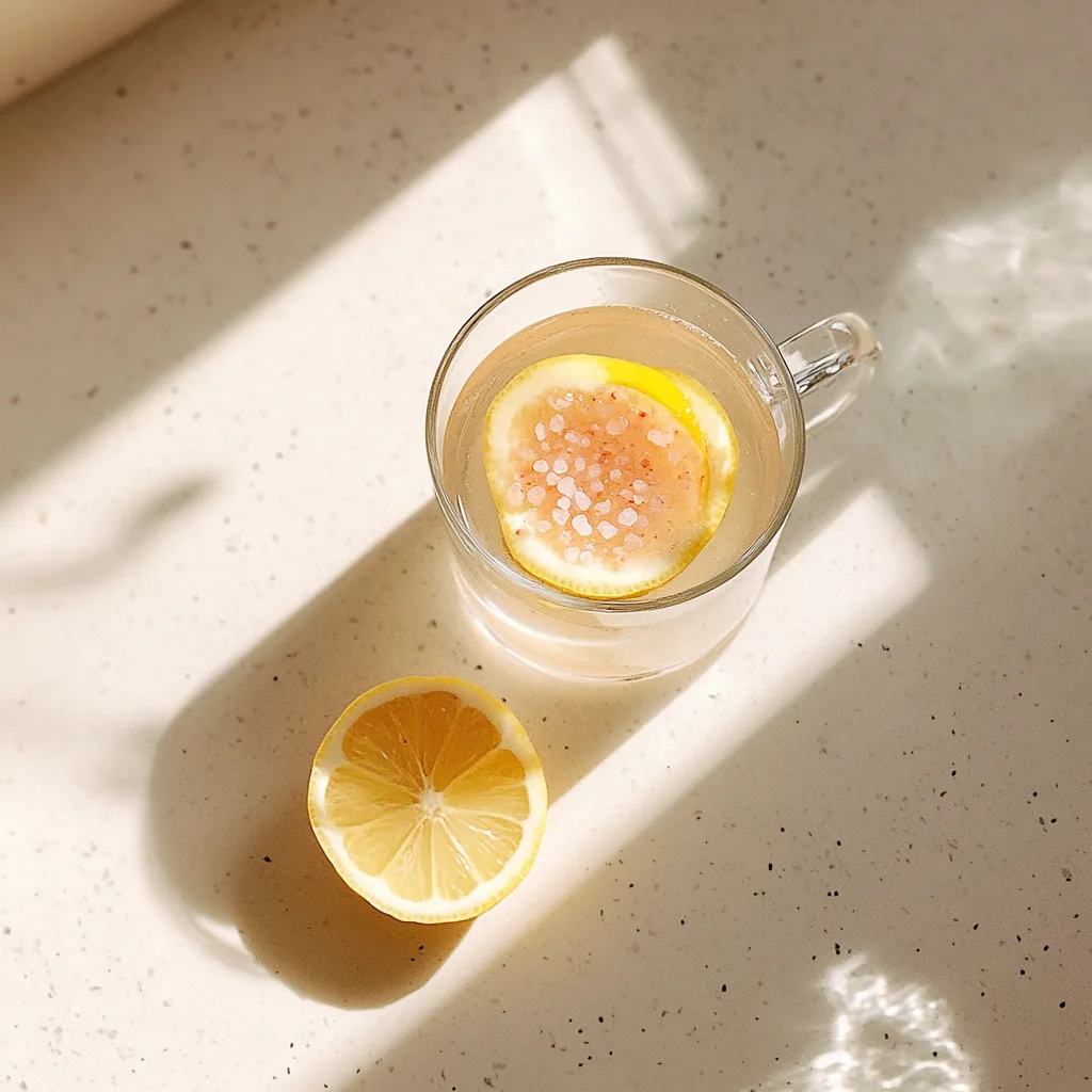 Homemade Mounjaro Recipe with Pink Salt: A Simple Wellness Trick That Works 1 Homemade mounjaro recipe with pink salt in clear glass