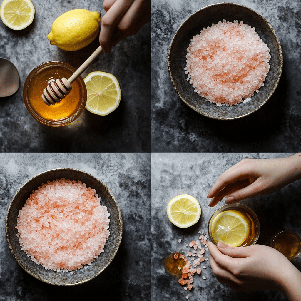 Step by Step Pink Salt Making Oprah's pink salt trick recipe step by step