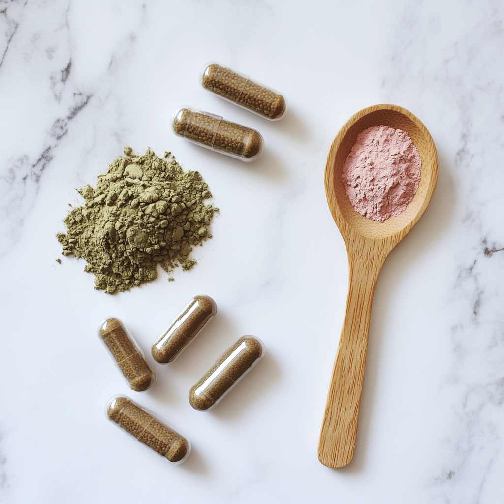 Ingredients in Xcelerate Watermelon Berry xcelerate supplement ingredients flat lay