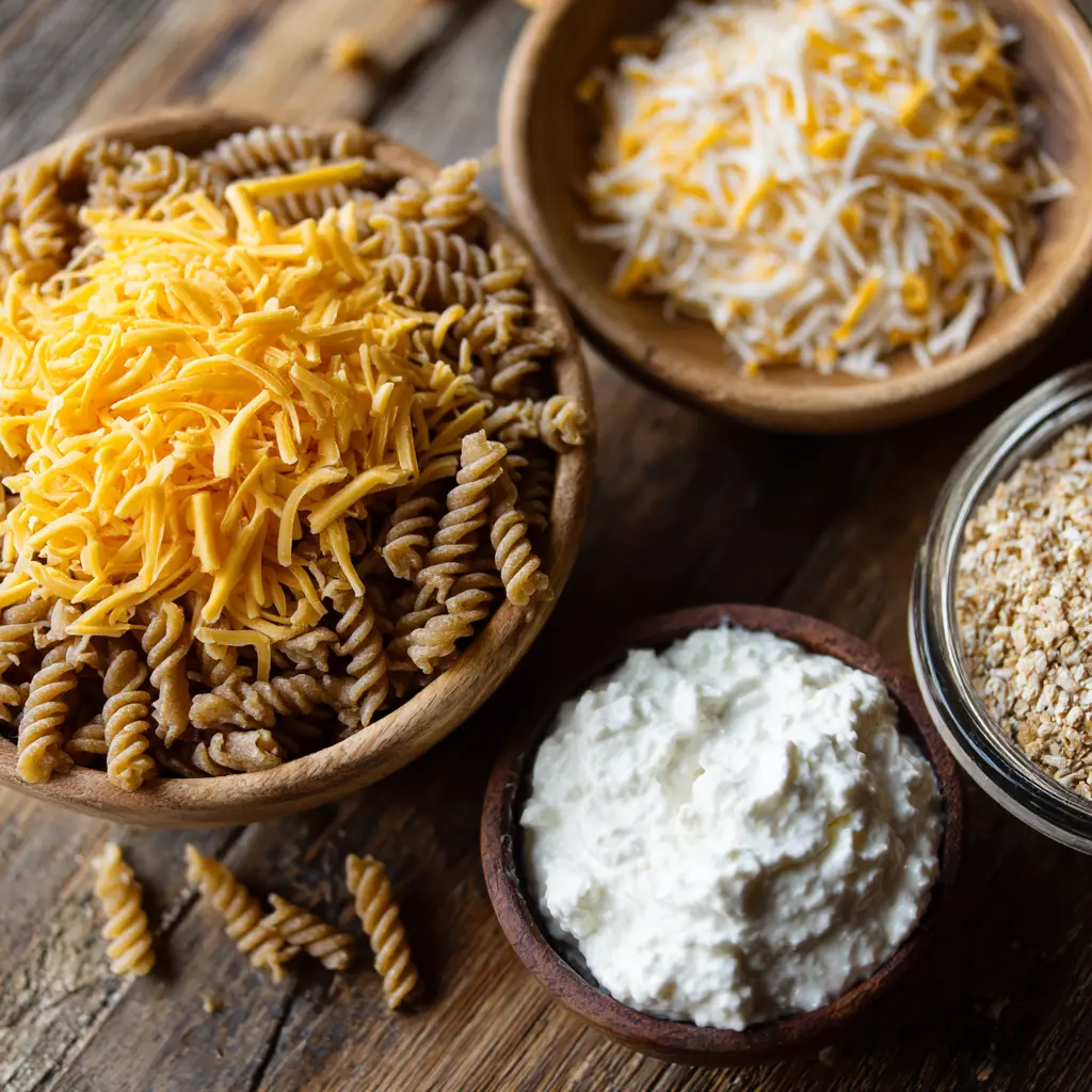 Guilt-Free Mac and Cheese Ingredients ingredients for guilt-free mac and cheese