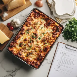 Healthy Lasagna Recipe – Discover The Most Wanted Comfort Dish 2 healthy lasagna recipe card