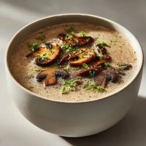 Healthy Mushroom Soup Recipe – Ultimate Comfort In 30 Mins 2 Served healthy mushroom soup topped with crispy mushrooms and herbs