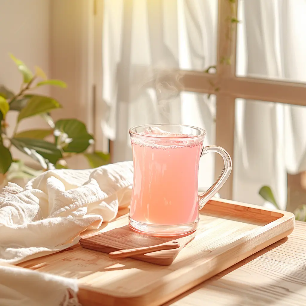 pink salt gelatin recipe warm drink