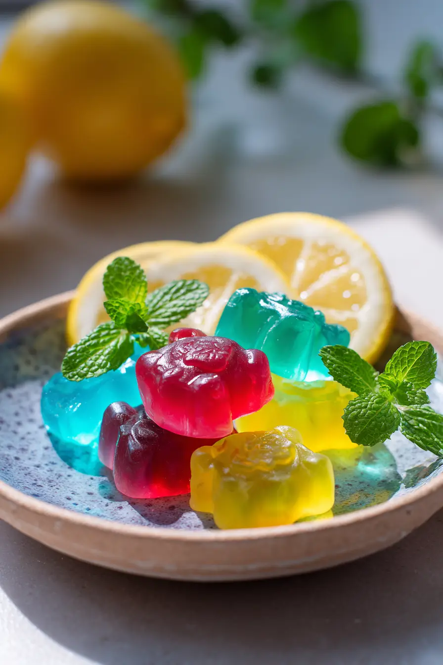 Serving gelatin gummies